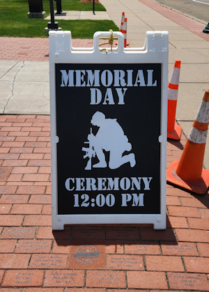 &ldquo;Monday, May 25th is Memorial Day when we remember those men and women service members from the Army, Marine, Navy, Air Force, Coast Guard and Space Force who paid the ultimate price to protect our freedoms and for those who have passed. Veterans Park will remember their service and sacrifice at 1200 sharp on Monday, May 25th with a military ceremony provided by the VFW Post 1350 and American Legion Post 39 Honor Guards, the North High Choir and playing of Taps&rdquo;.
