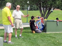 Wrapping of the Storage Boxes at Veterans Park, August 15, 2025