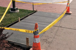 The installation of the latest 112 Memorial Pavers -- November 12, 2016