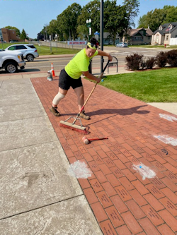 Veterans Park Pavers Installed 2024, On 9-11/12, Veterans Park had 29 new Memorial Pavers installed by LCI Company personnel to prepare for the upcoming POW/MIA Remembrance Walk to be held on Thursday, September 26. The Walk commences from the Veterans of Foreign Wars Post 1350 Club at 1800 (6 PM) arriving at Veterans Park by 1830 (6:30 pm). Banners were prepared by WEBWOLF staff Bruce and Sandy Fabio for passersby to see on Margaret Street, at the VFW and American Legion Clubs. Honor and Remember the service and sacrifice of our veterans of all eras.