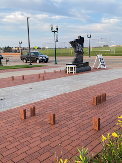 Veterans Park Pavers Installed 2025