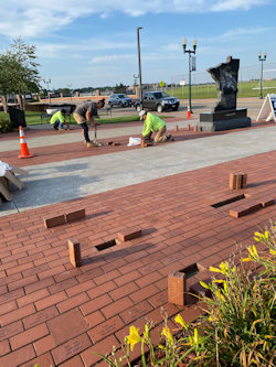 Veterans Park Pavers Installed 2025