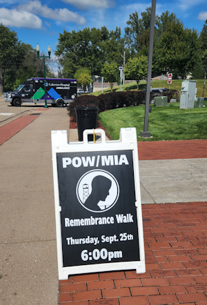 Nineteen new Memorial Pavers were installed Friday, Sept. 12 at Veterans Park in North St. Paul to remember our Military Veterans at the upcoming POW/MIA Remembrance Walk on Thursday, Sept. 25 at 6 p.m. from the VFW Post 1350 Club Home. Ceremonies begin at the Park at approximately 7 p.m. The ceremony will recognize these 19 Veterans’ pavers, their service and sacrifice with a choral performance by North High Chorus. We thank Metro Brick, LCI Landscapes, the Legion Post 39, VFW Post 1350 Honor Guards and the families who purchased these Memorial Pavers in 2024-2025.